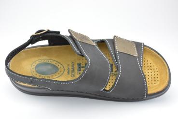 Helix Sandalette Klettverschluß schwarz-grafit