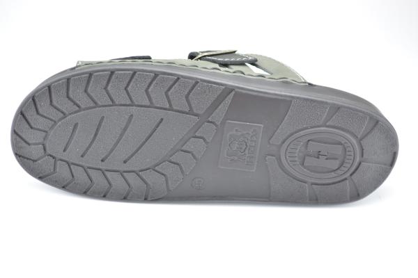 Helix Pantolette Schnallen schwarz-grafit