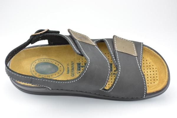 Helix Sandalette Klettverschluß schwarz-grafit