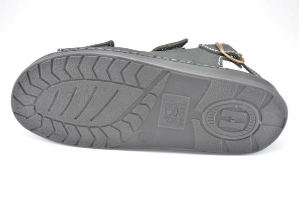 Helix Sandalette Klettverschluß schwarz-grafit