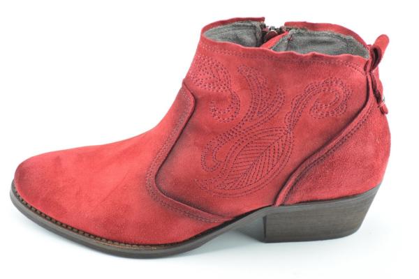 camel Ankleboot dk. red