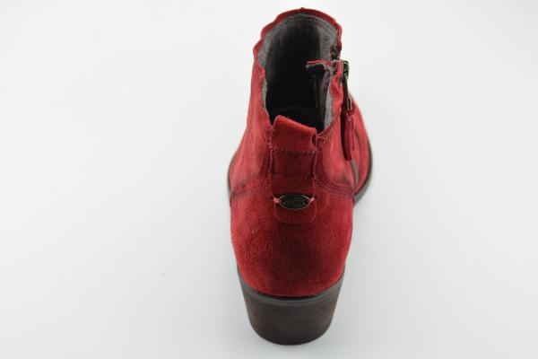 camel Ankleboot dk. red